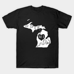 Love MI or DIE aka Love Michigan or Die - Monocolor Version T-Shirt